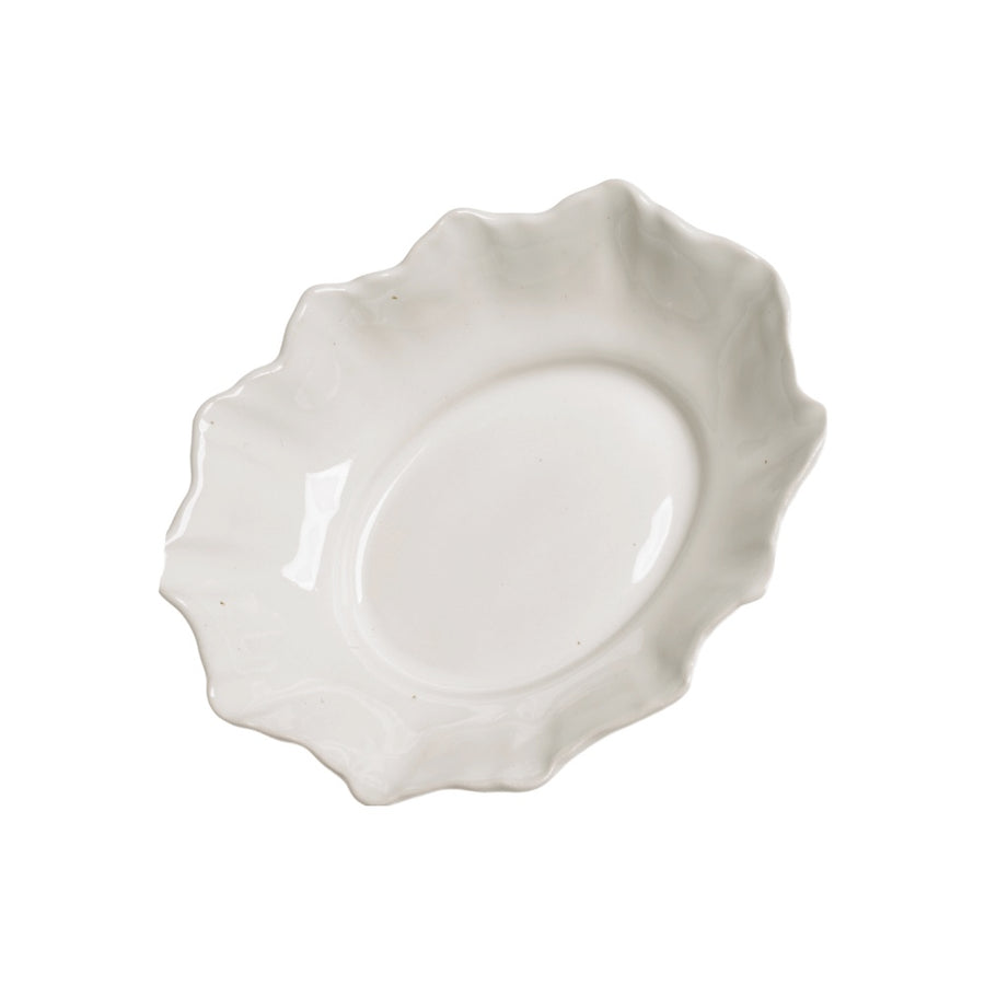 petite fluted ceramic bowl