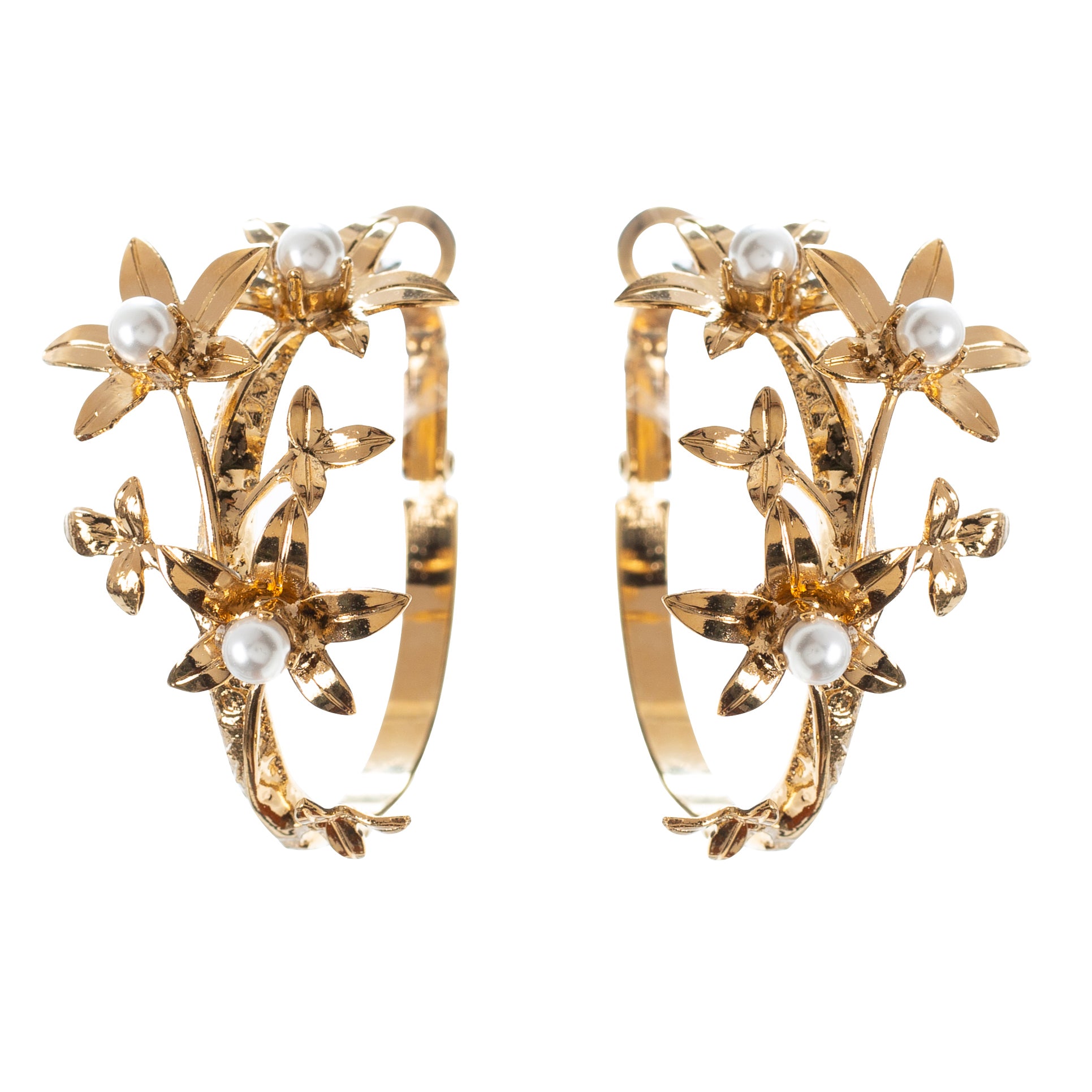 Celine flower discount earrings