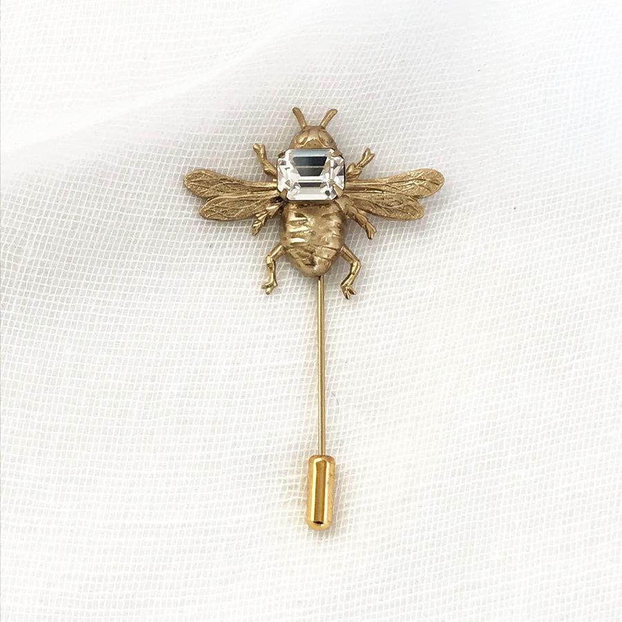 Crystal Bee Pin