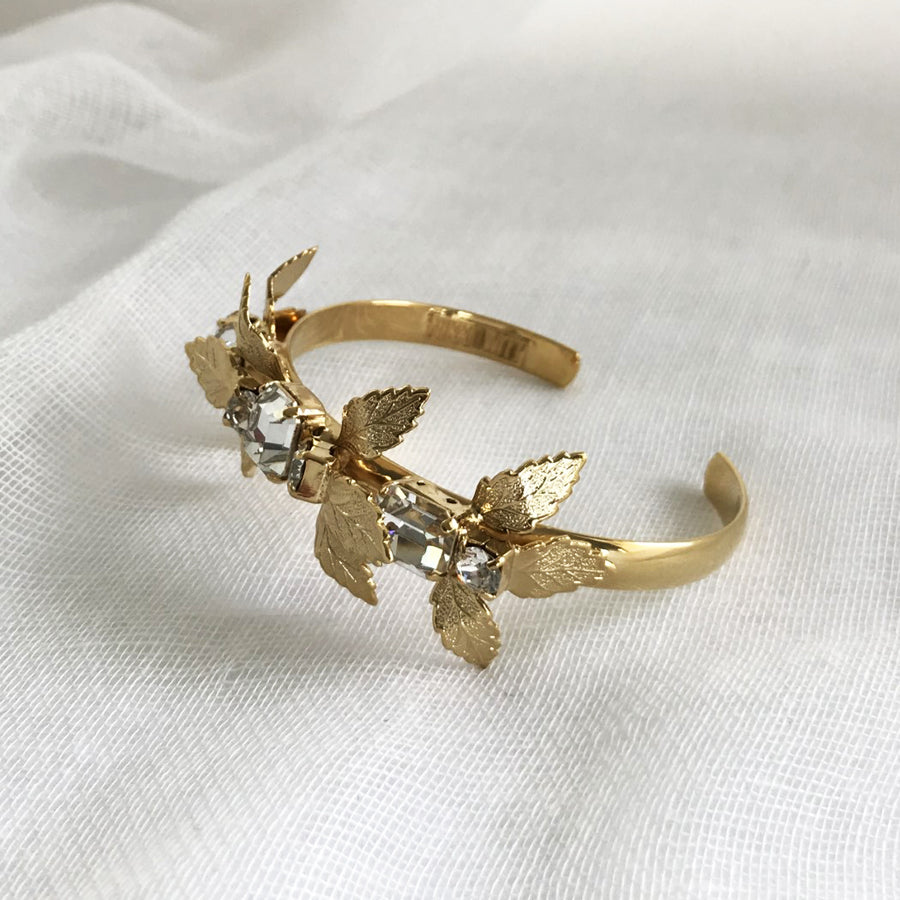 Gold and crystal bridal bracelet Australia